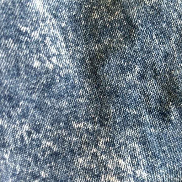 VTG 80’s Pam Sloane Acid Wash MIDI Pencil Skirt Sz 13/14 Front Yoke 100% Cotton - Picture 7 of 8